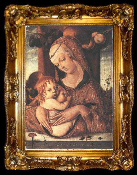 framed  CRIVELLI, Carlo Virgin and Child dfg, ta009-2